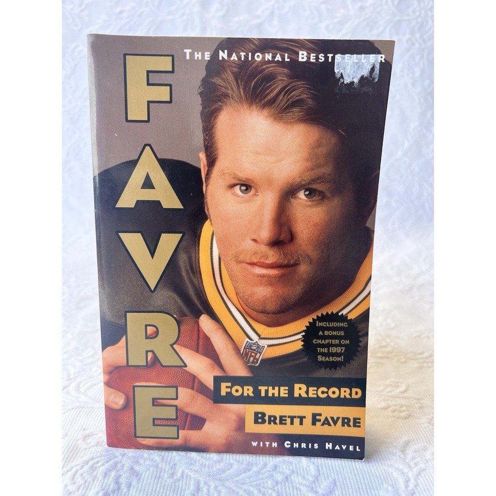 Vintage 90's Favre : For the Record by Brett Favre (1998, Trade Paperback)